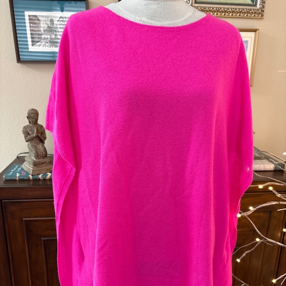 Lilly Pulitzer Kizzy Cashmere Tunic – Magenta – L/XL – NWT – Oversized & Luxe